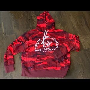 Mens True Religion Camouflage Print Hoodie